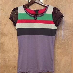 Custo Barcelona Colorful Striped Women's Top